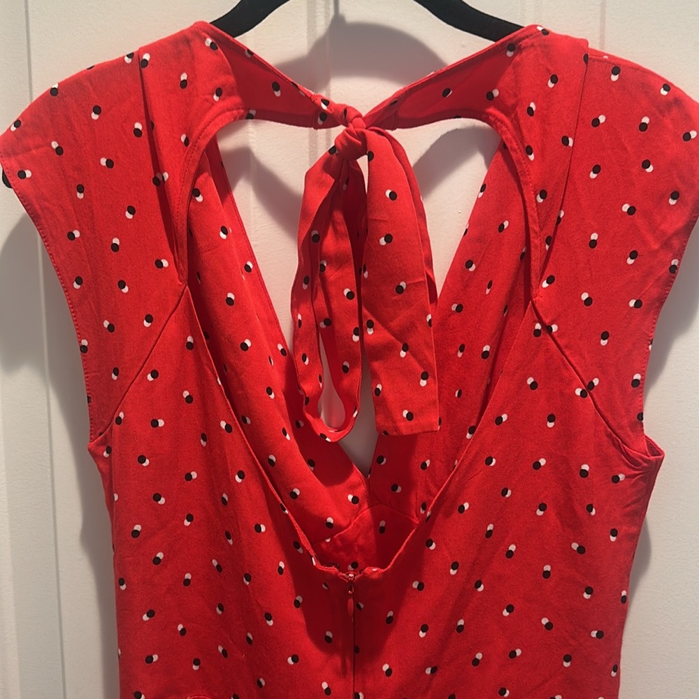 ASOS Red Wide Leg Jumpsuit Size 6